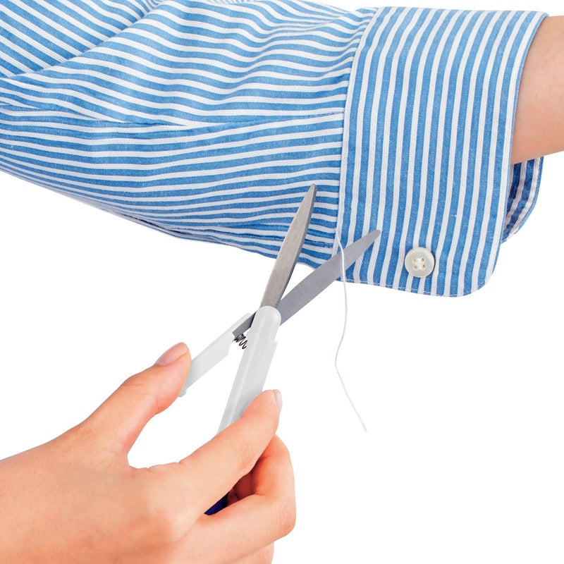 Plus Pen Style Compact Twiggy Scissors with Cover, White - Image 3